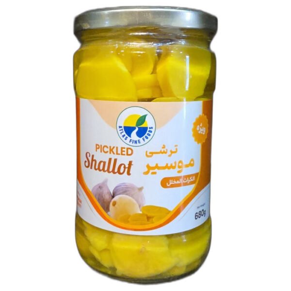 Atlas Pickled Persian Shallot (Torshi Mooseer) 680g glass jar