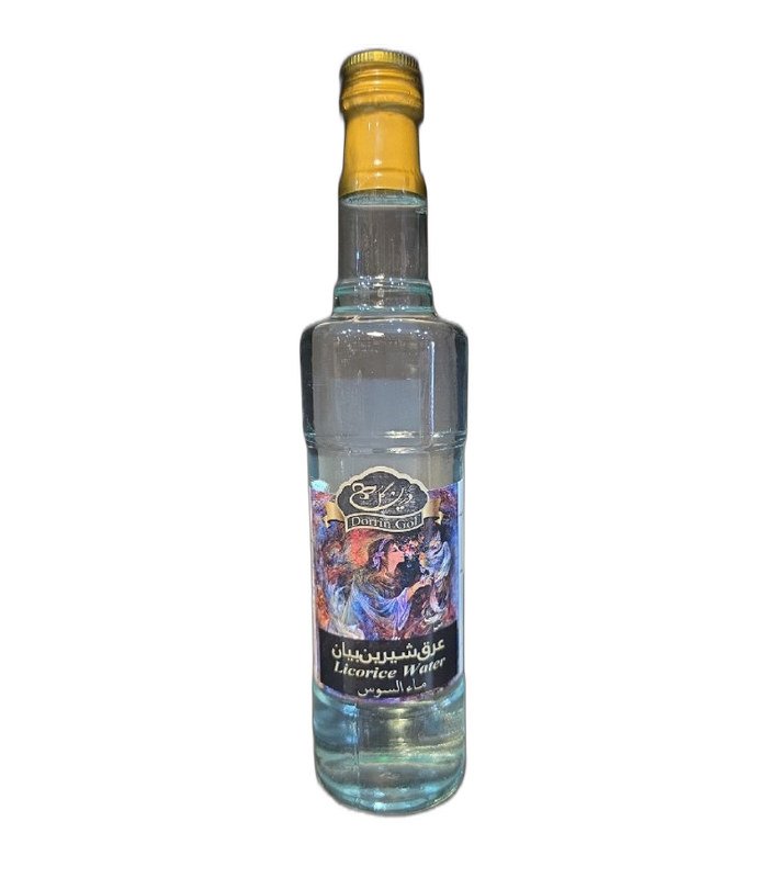 Doringol Licorice Herbal Water (Aragh Shirin Bayan) 410ml glass bottle
