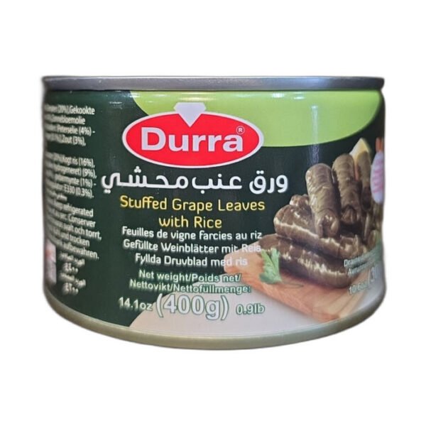 Durra Stuffed Vine Leaves with Rice (Dolmeh) 400g can