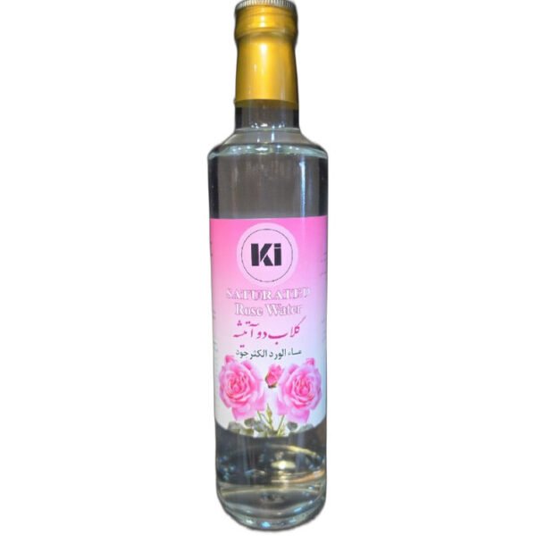 KI Double-Distilled Rose Water (Golab Do Atashe) 500ml glass bottle