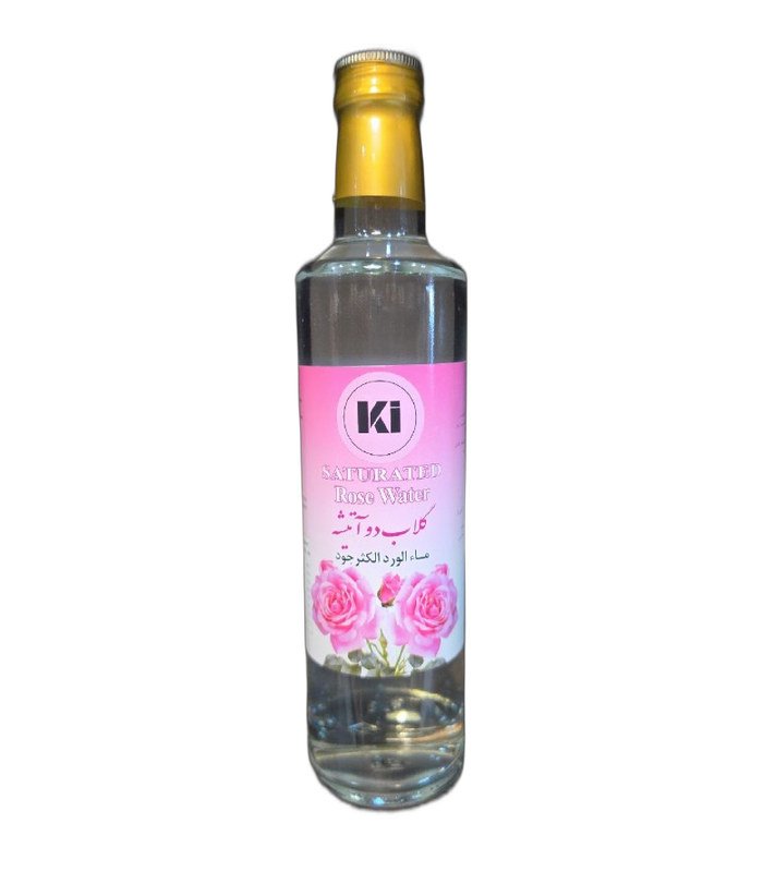 KI Double-Distilled Rose Water (Golab Do Atashe) 500ml glass bottle