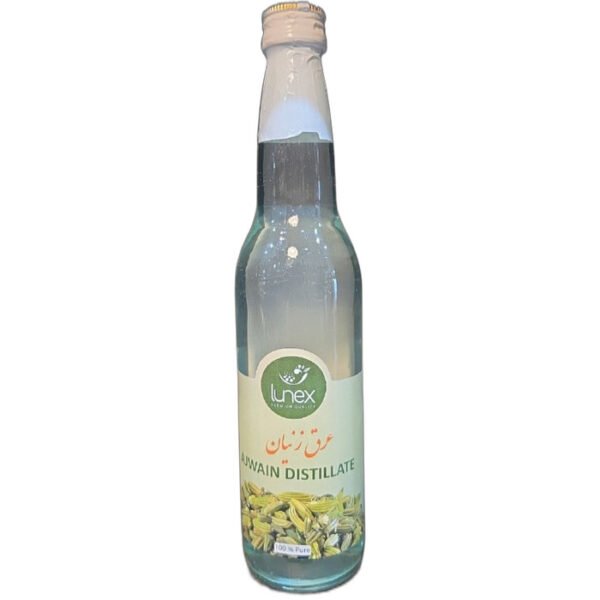 Lunex Ajwain Herbal Water (Aragh Zenyan) 500ml glass bottle