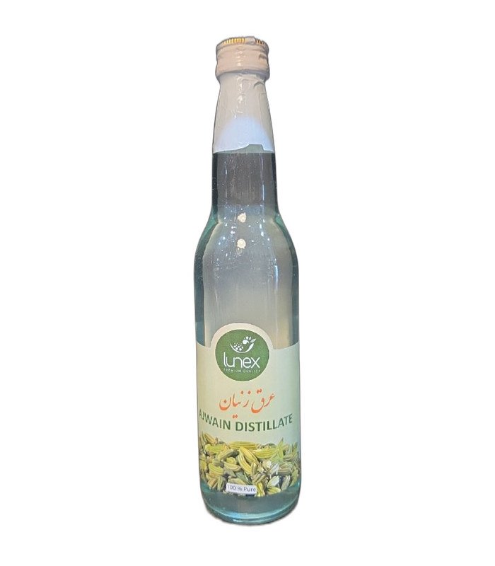 Lunex Ajwain Herbal Water (Aragh Zenyan) 500ml glass bottle