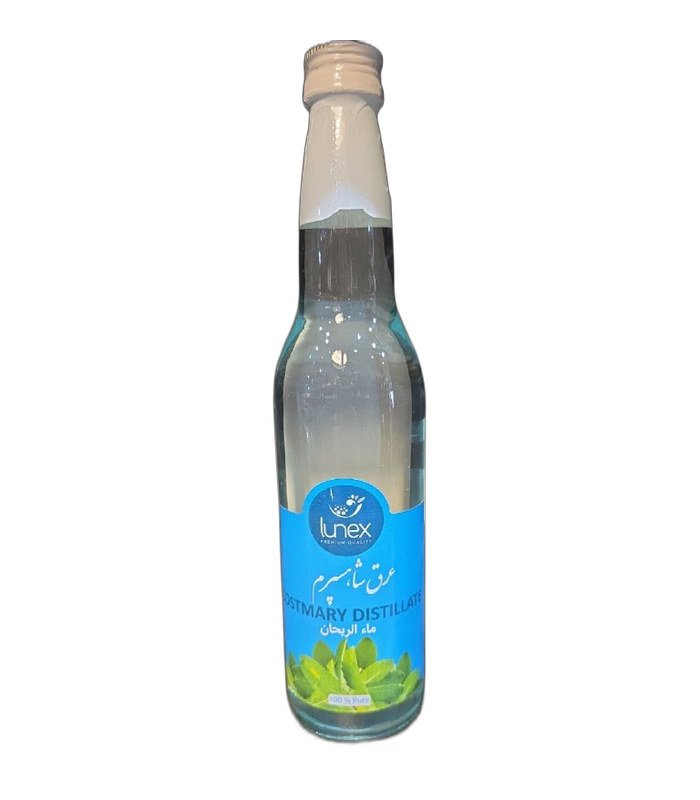 Lunex Costmary Herbal Water (Aragh Shahesparam) 500ml glass bottle