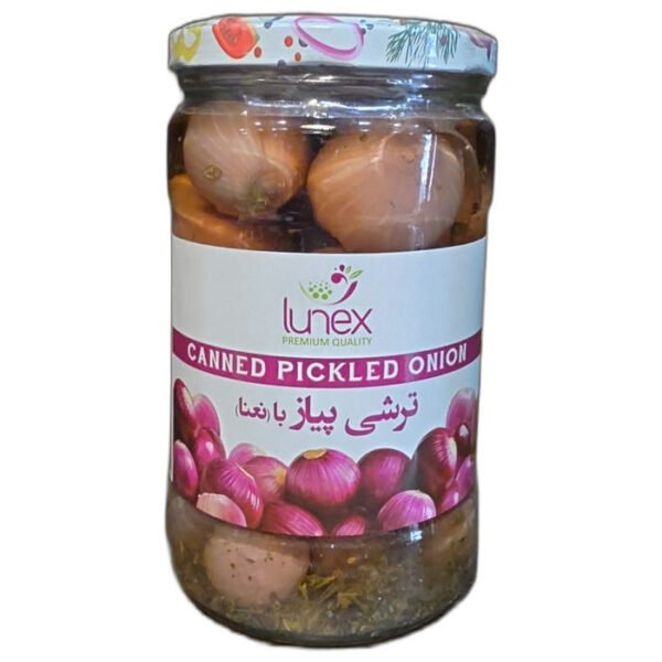 Lunex Pickled Onions with Mint (Torshi Piaz) 720g glass jar