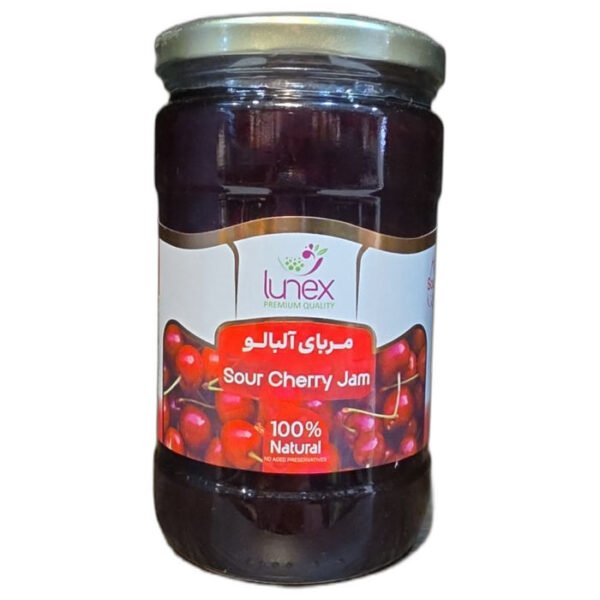 Lunex Sour Cherry Jam (Moraba Albaloo) 820g glass jar