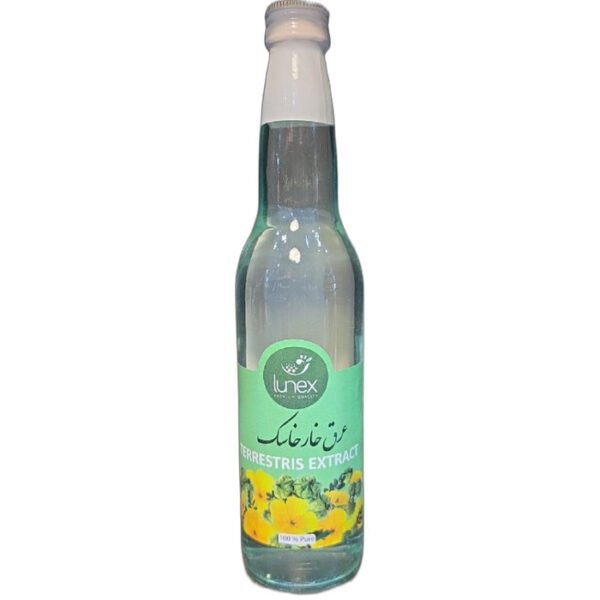 Lunex Aragh Kharkhasak Persian Herbal Water 500ml glass bottle