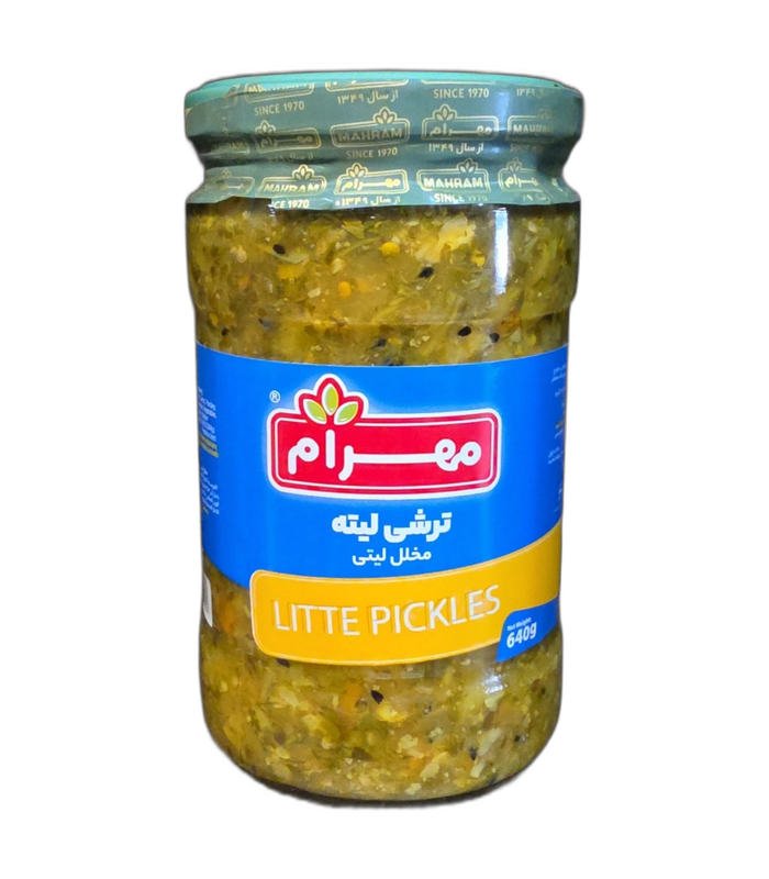 Mahram Torshi Liteh Pickle 640g Mahram Torshi Liteh Pickle 640g glass jar