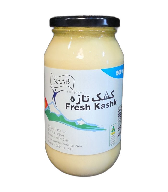 Naab Fresh Kashk (Kashk-e Tazeh) 500g Naab Fresh Kashk (Kashk-e Tazeh) 500g glass jar